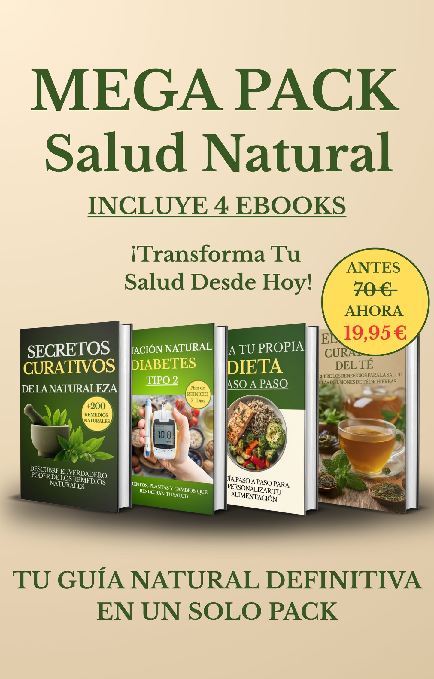 MEGA PACK Salud Natural – La Colección Completa de Ebooks Naturales con un 70% de Descuento (bundle)
